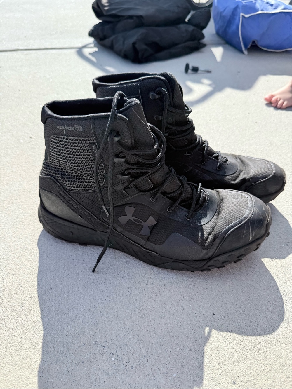 Under Armour Men's Black Tactical waterproof Lace-Up Boots
